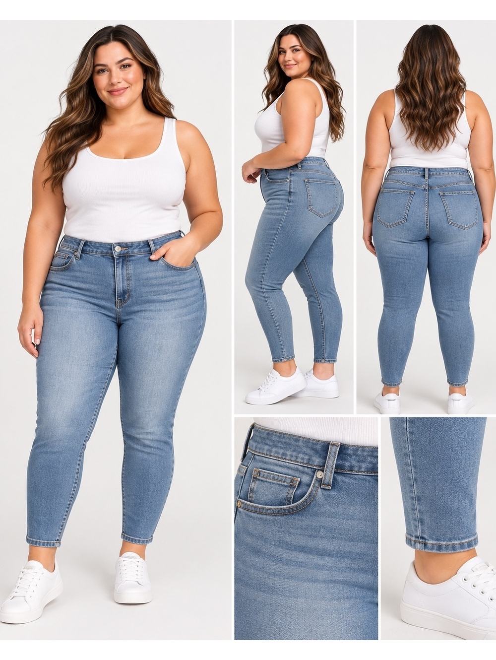 Terra and Sky Light Wash Skinny Jeans